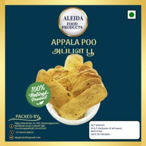 Appala Poo – Traditional Neetu Appalam Flower Fryums (100g)